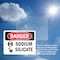 Signmission Sodium Silicate Danger Sign, Vinyl Decal, 10in W x 7in L, 2PK OS-2PACK-DS-D-710-L-1936 - alternate 5